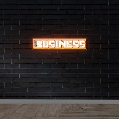 BACK 2 BUSINESS - Premium Neon Artwork