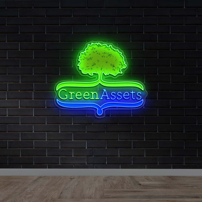 GREEN ASSETS -  Premium Neon Artwork