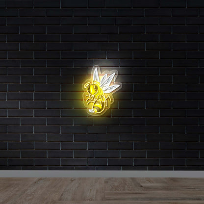 Bee Logo - Premium Neon Artwork