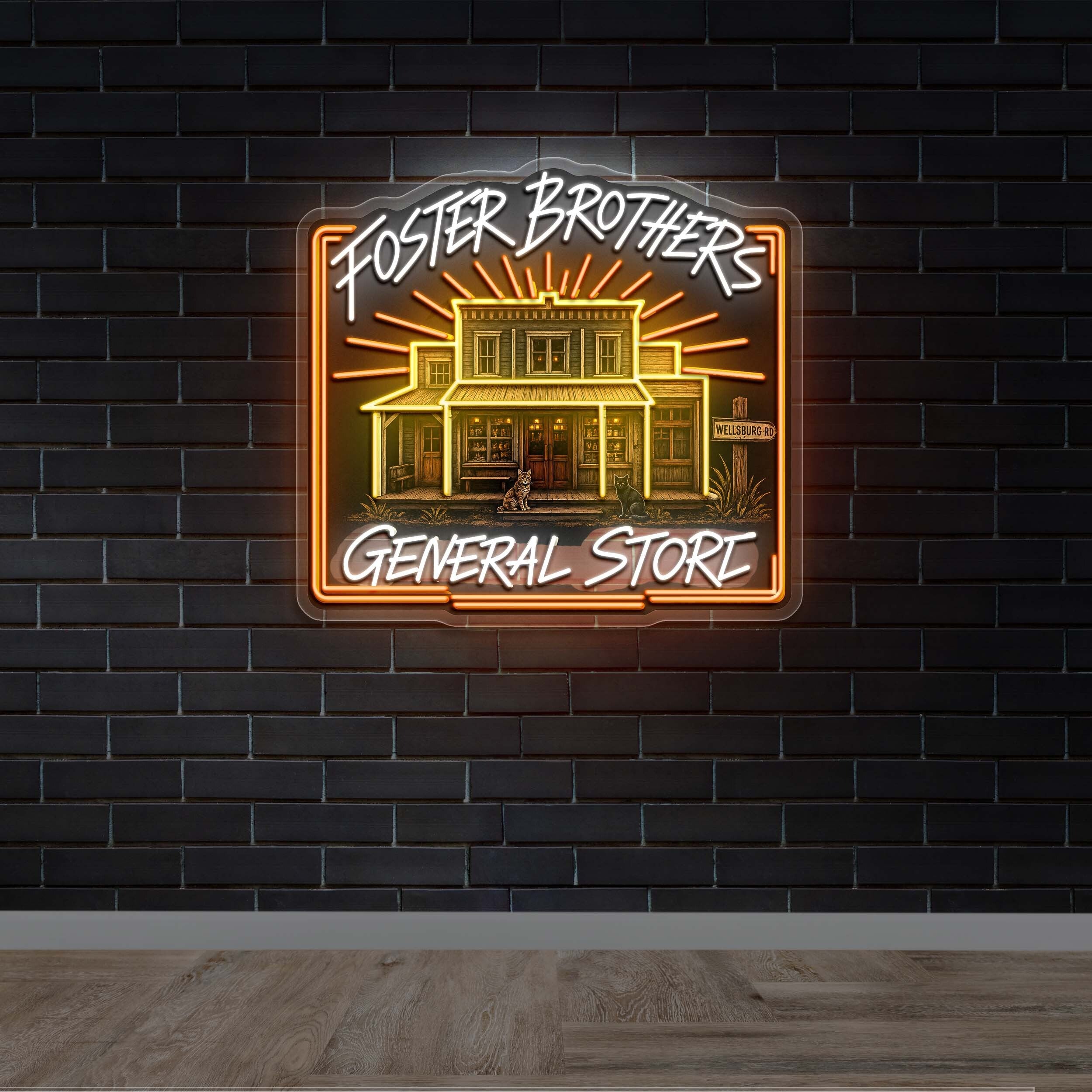 Foster Brothers - Premium Neon Artwork