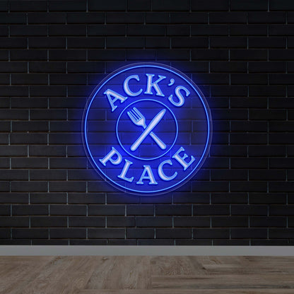 ACK'S PLACE - Premium Neon Artwork