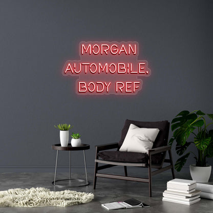MORGAN AUTOMOBILE, BODY REF - Premium Neon Artwork