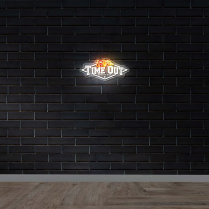 TIME OUT - Premium Neon Artwork