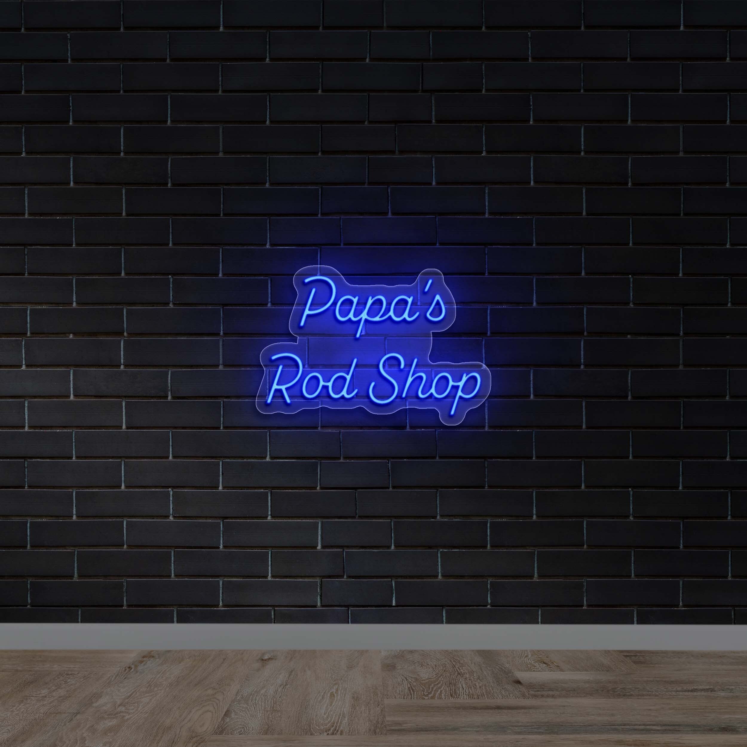 Papa's Rod Shop - Premium Neon Artwork