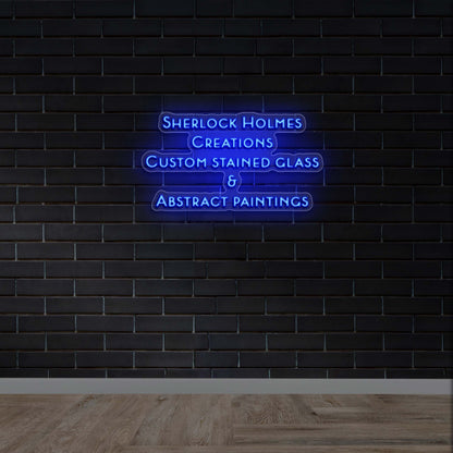 SHERLOCK HOLMES - Premium Neon Artwork
