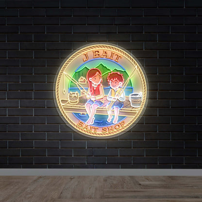 J BAIT BAIT SHOP - Premium Neon Artwork