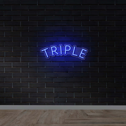 Triple - Premium Neon Artwork