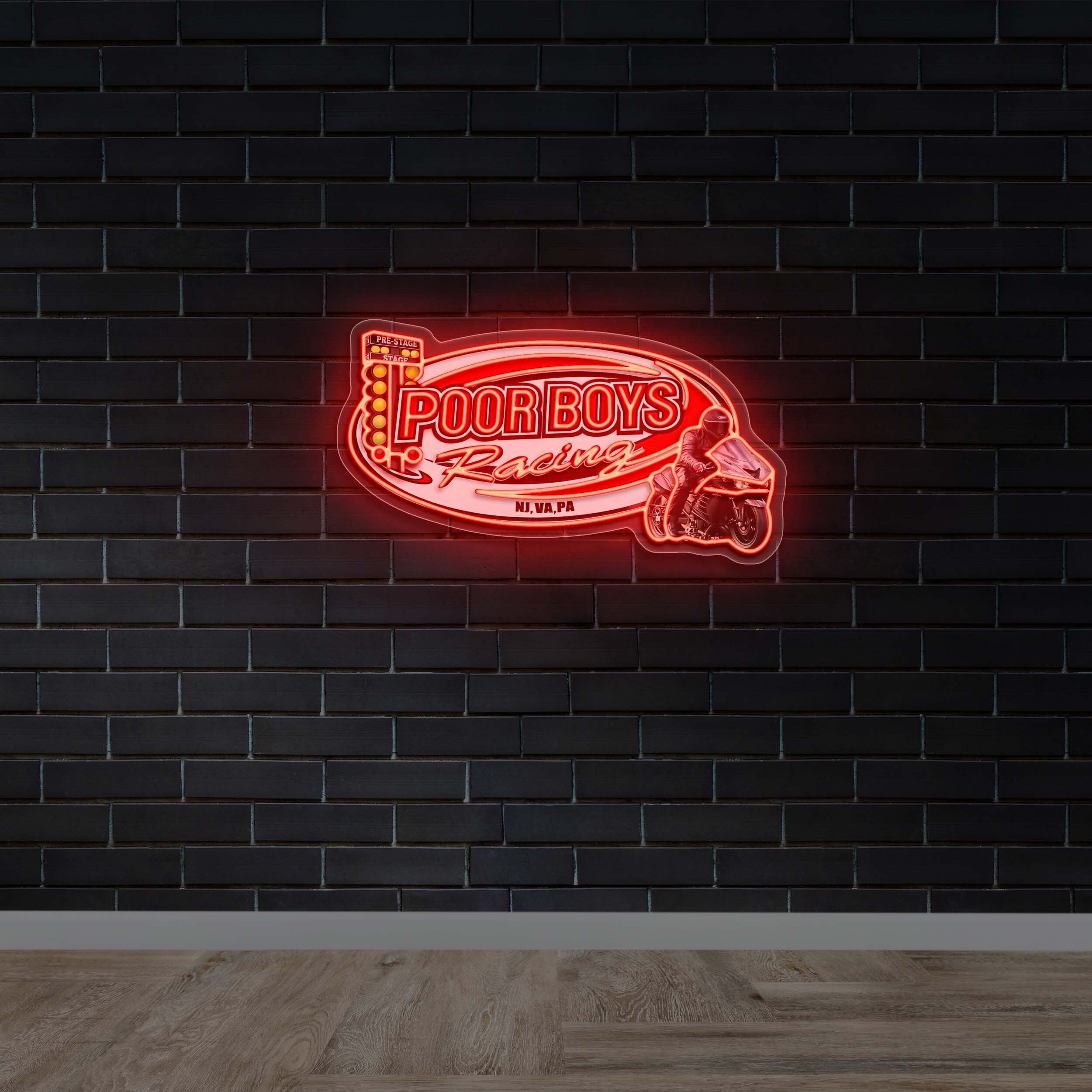 POOR BOYS RACING - Premium Neon Artwork