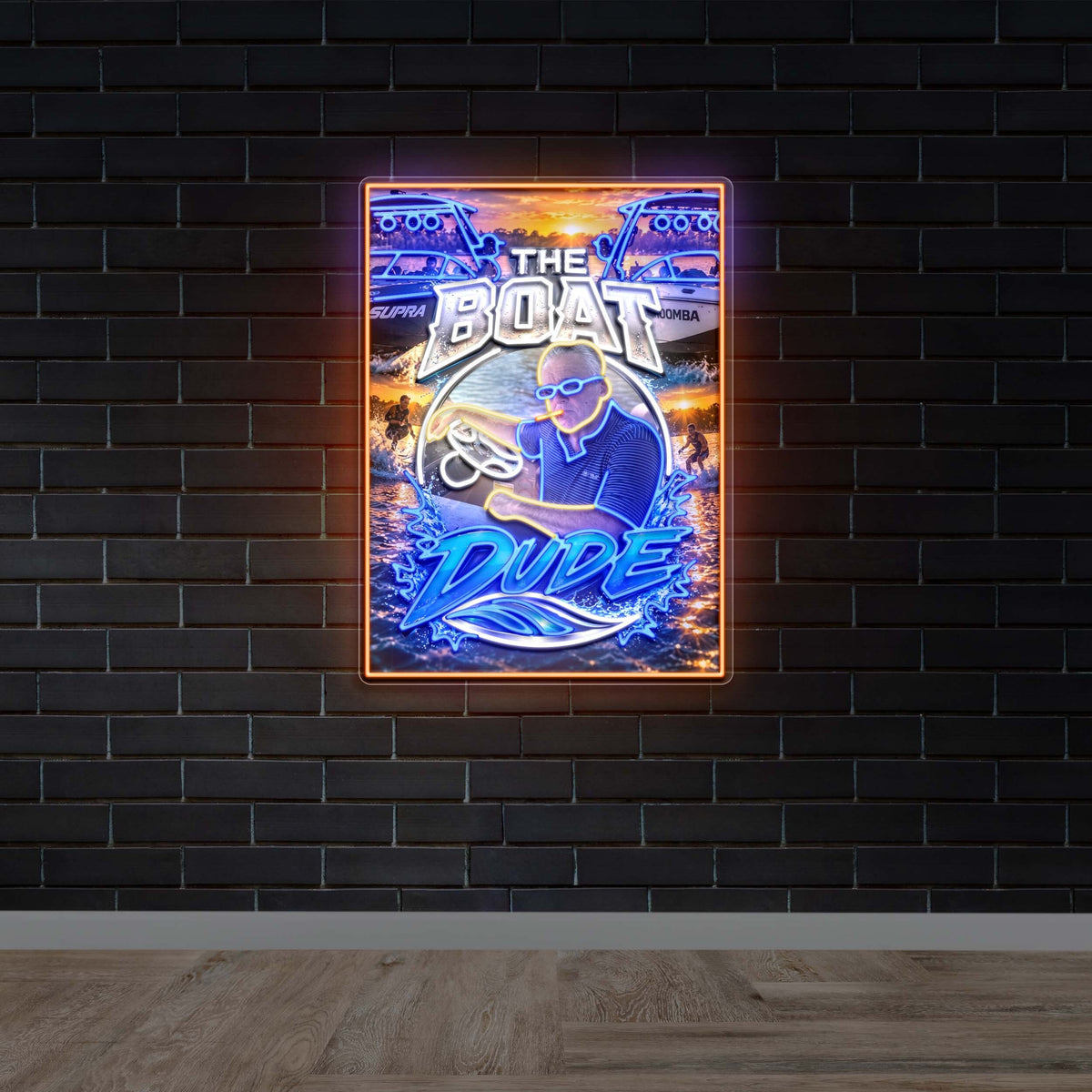 The Boat Dude - Premium Neon Artwork