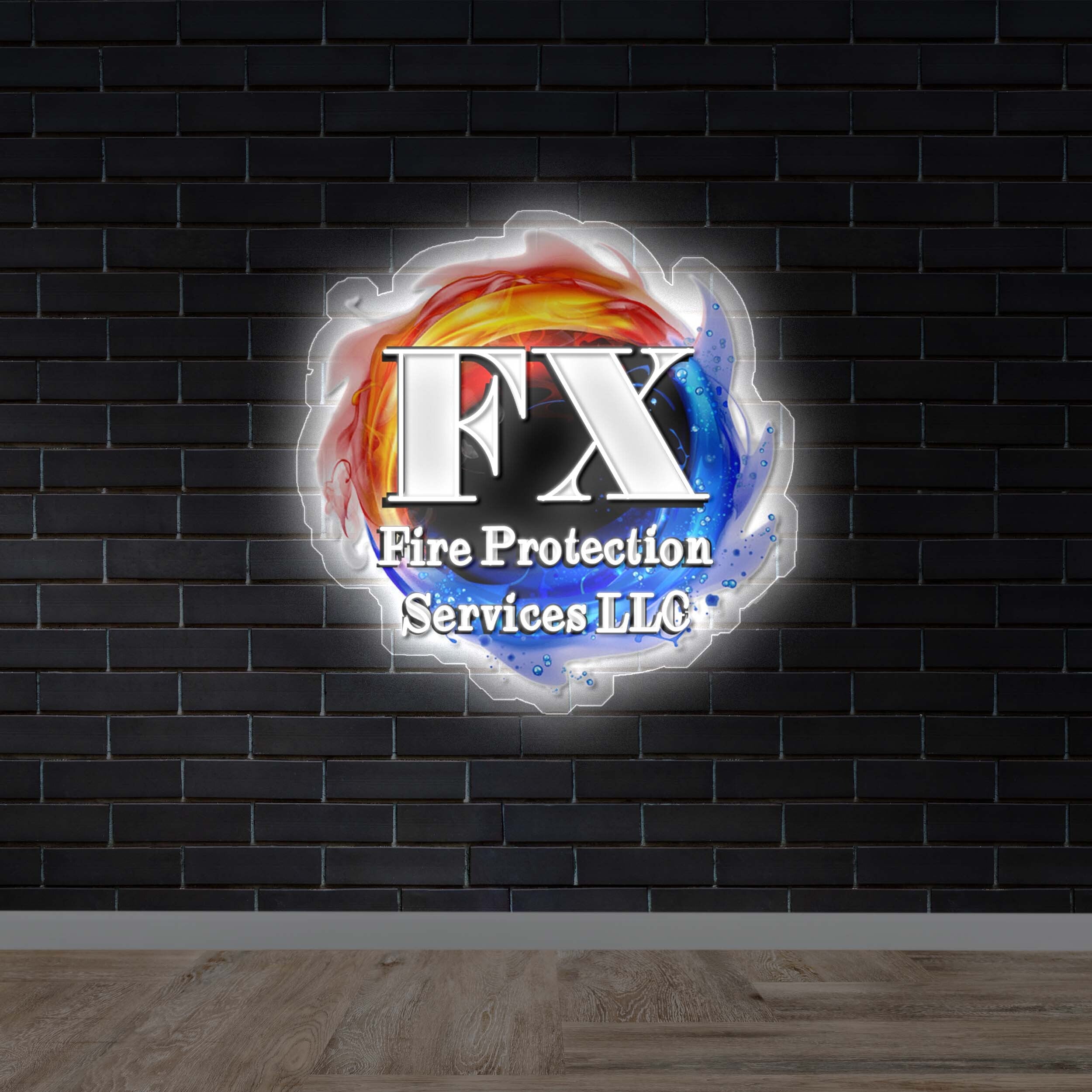 FX Fire Protection Services LLC - Premium Neon Artwork