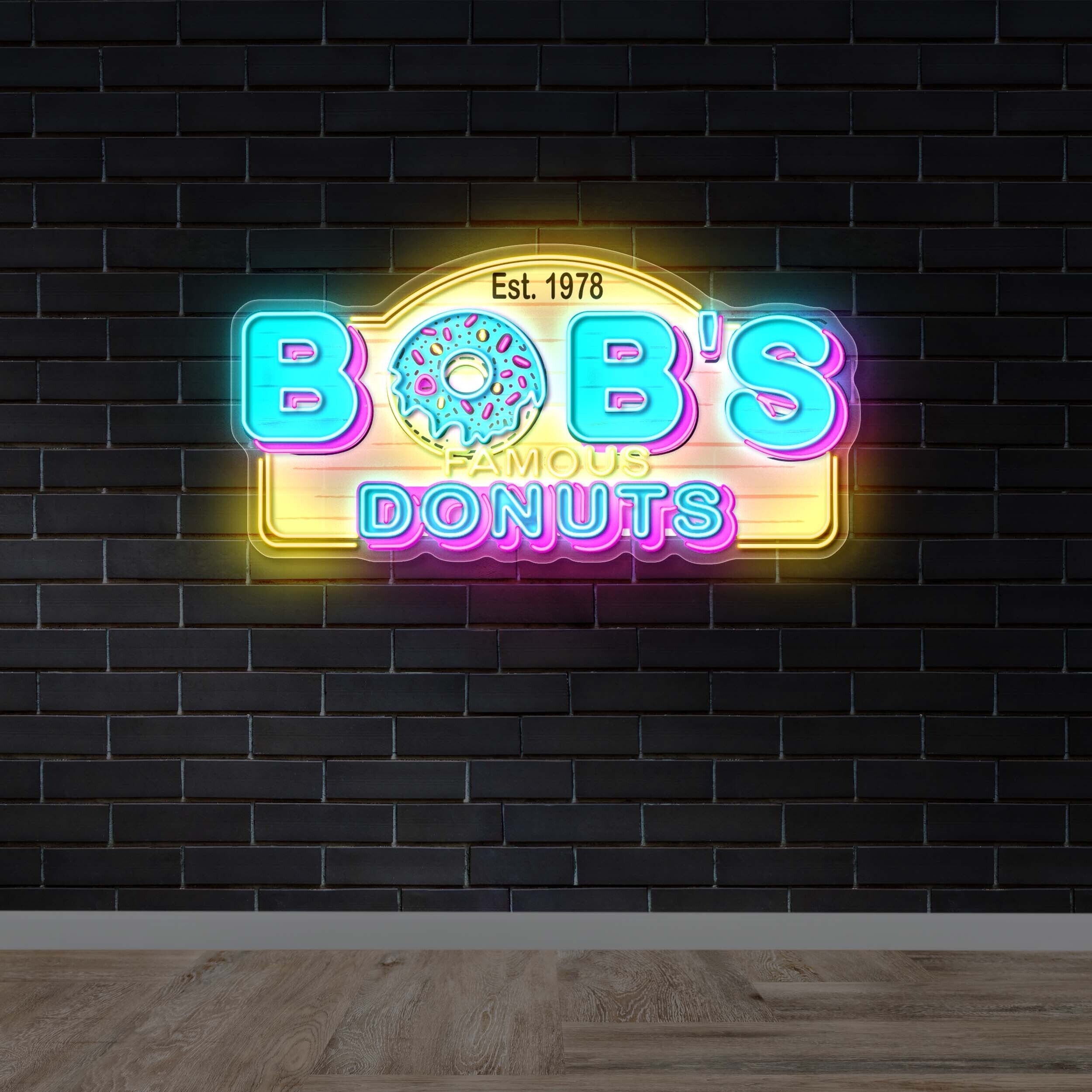 BOB’S Donuts - Premium Neon Artwork