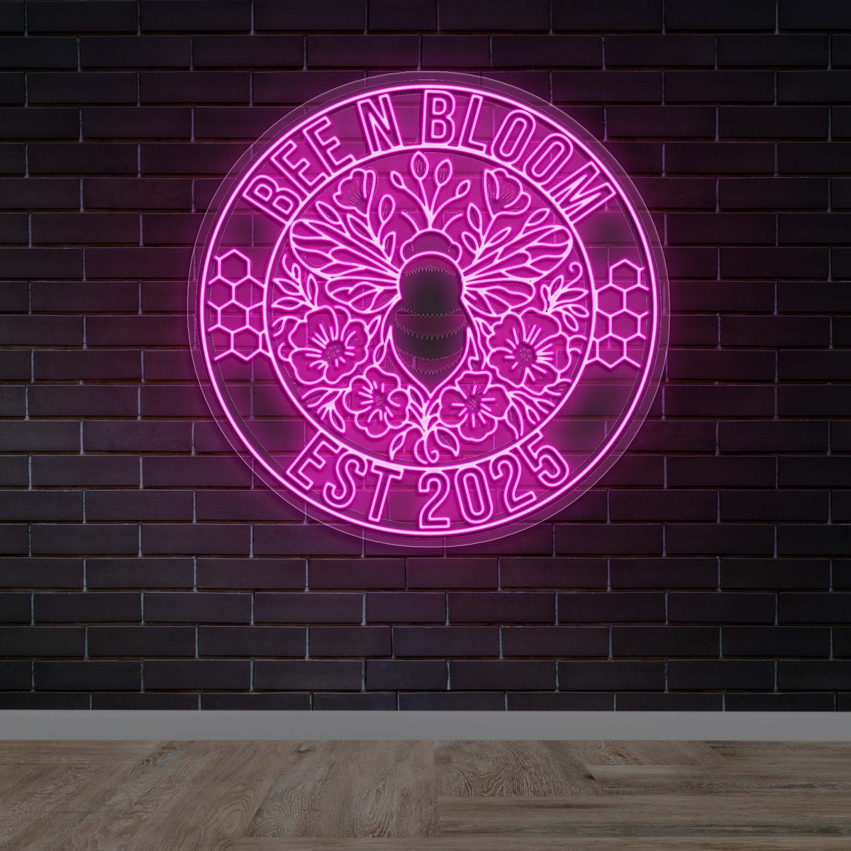 Bee N Bloom - Premium Neon Artwork
