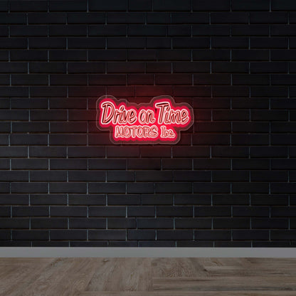 DRIVE ON TIME MOTORS INC - Premium Neon Artwork