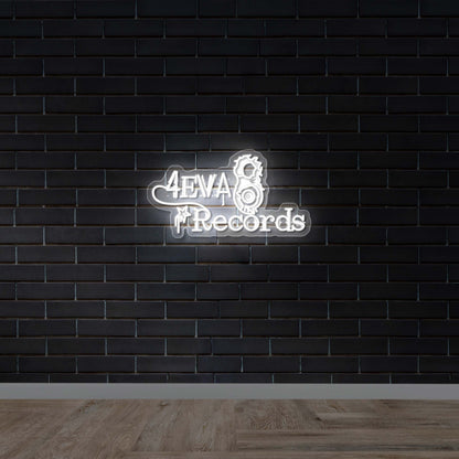 4EVA RECORDS -  Premium Neon Artwork