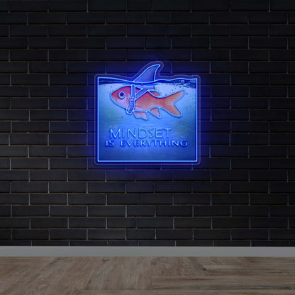 MINDSET IS EVERYTHING - Premium Neon Artwork