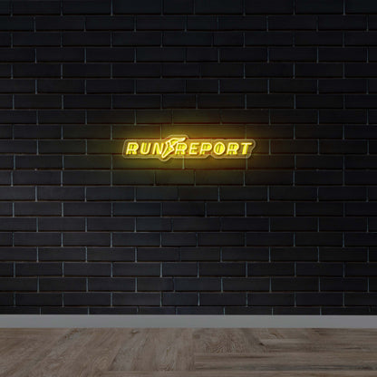RUN REPORT - Premium Neon Artwork
