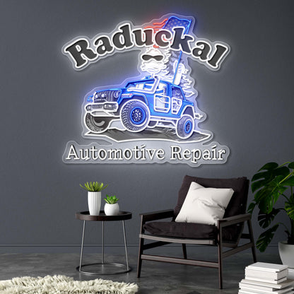 Raduckal Automotive Repair  - Premium Neon Artwork