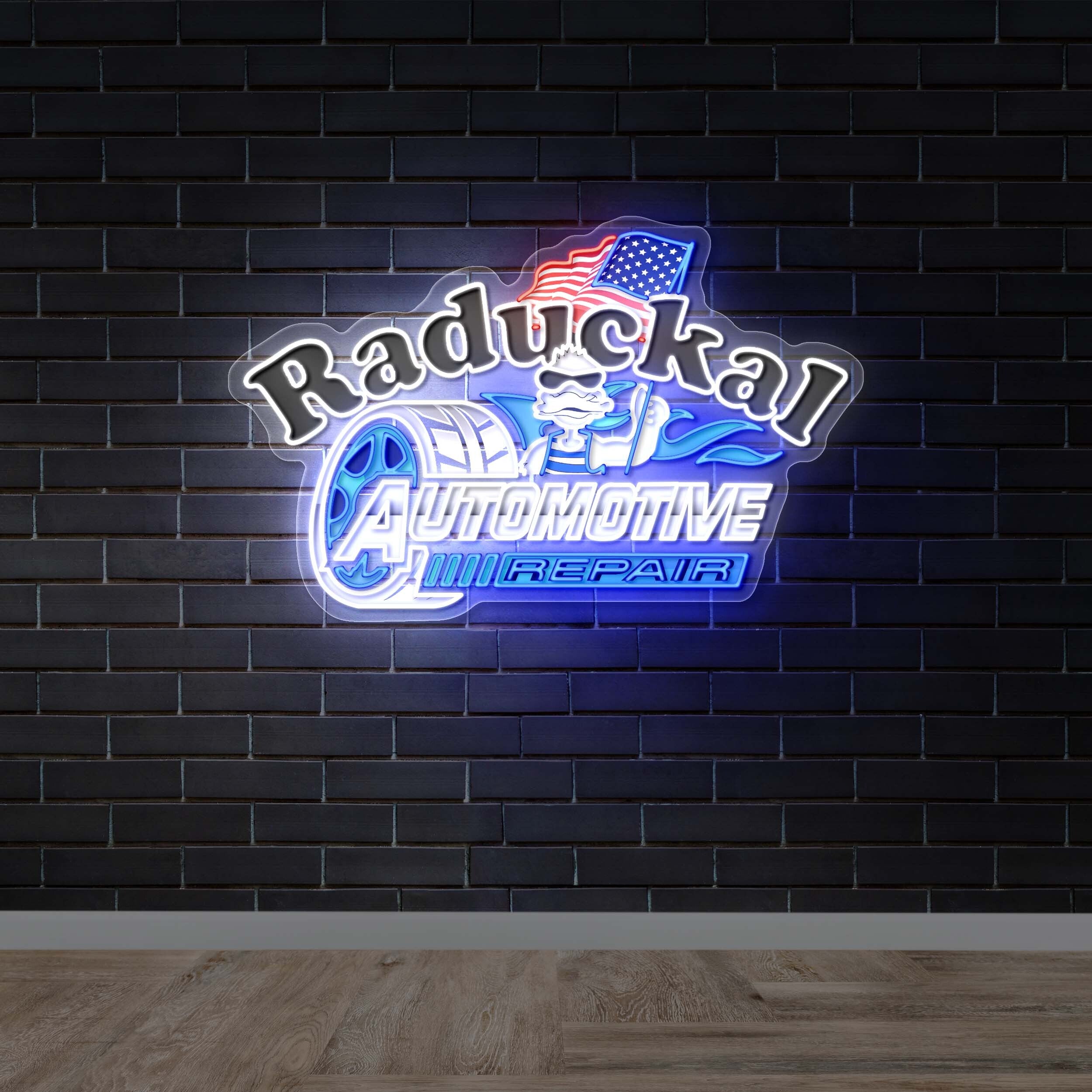 Raduckal Automotive Repair | 4th version - Premium Neon Artwork
