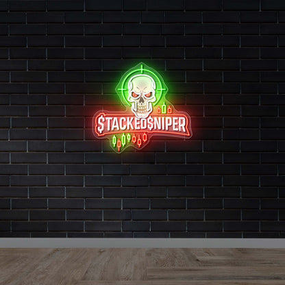 STACKEDSNIPER - Premium Neon Artwork