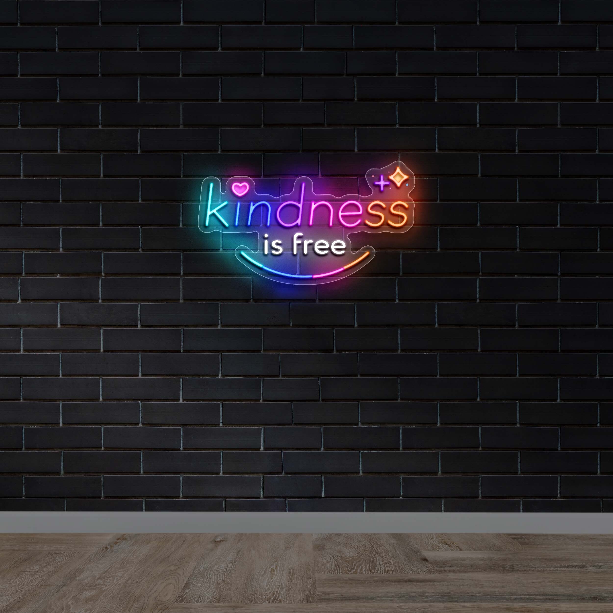 Kindness is free - Premium Neon Artwork