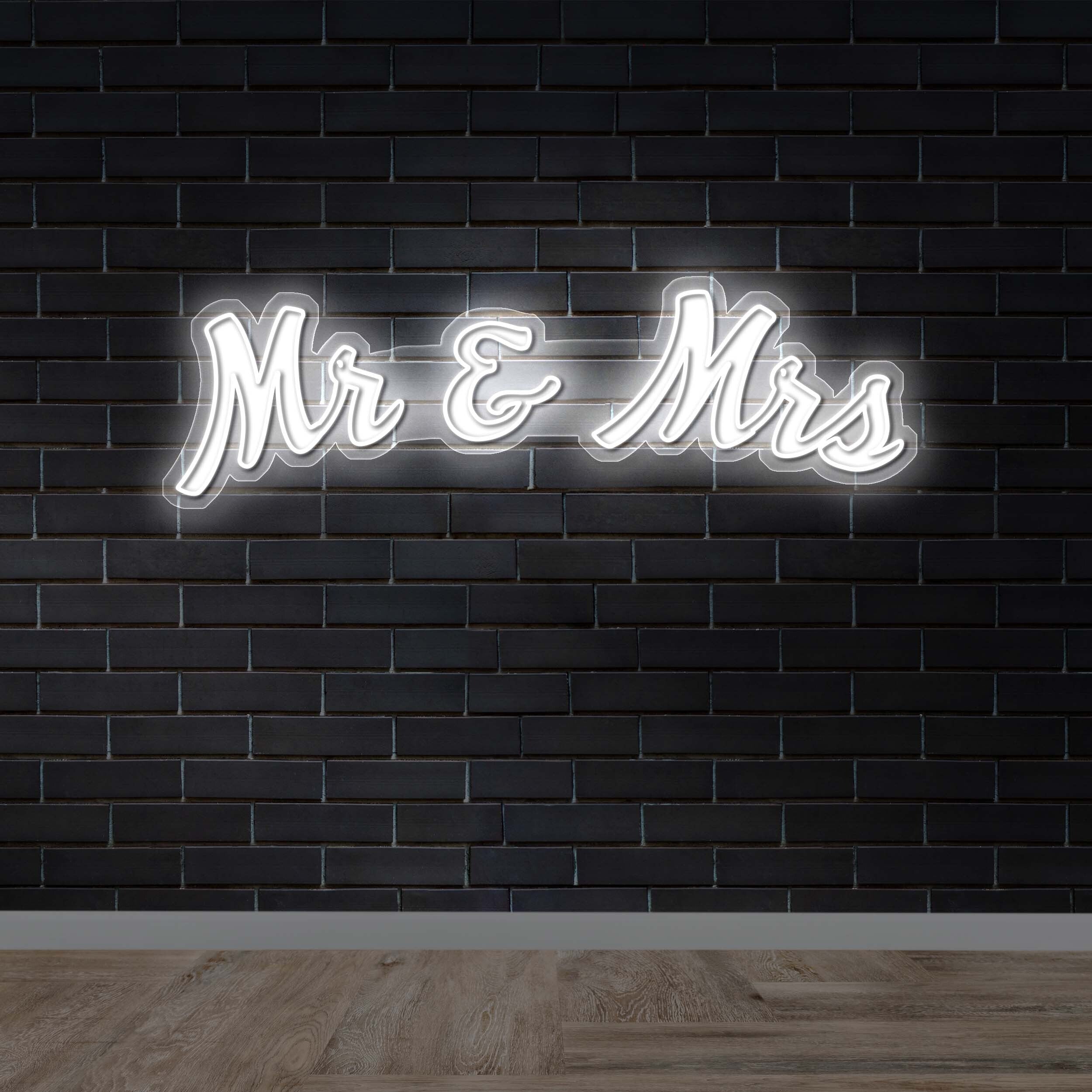 Mr & Mrs - Premium Neon Artwork