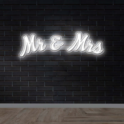 Mr & Mrs - Premium Neon Artwork