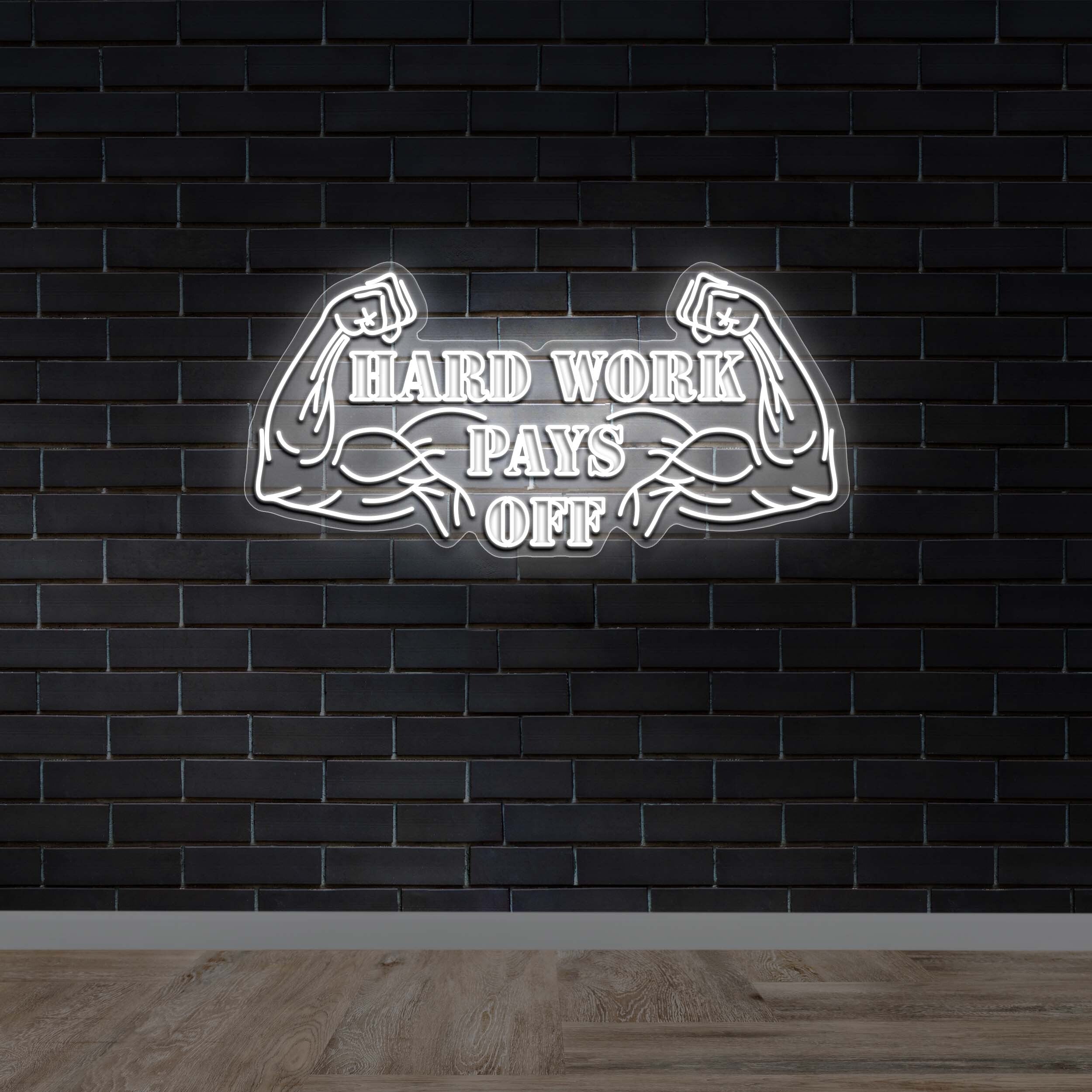 HARD WORK PAYS OFF -  Premium Neon Artwork