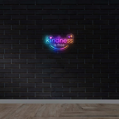 Kindness is free - Premium Neon Artwork
