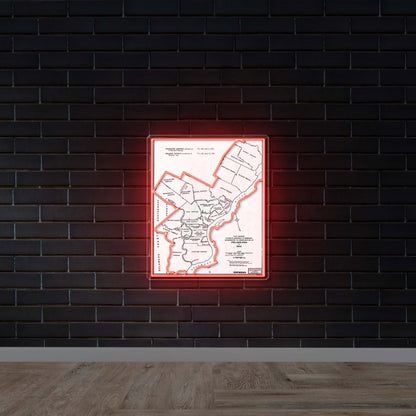 MAP - Premium Neon Artwork