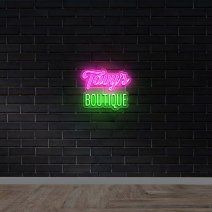 Tavy's Boutique - Premium Neon Artwork