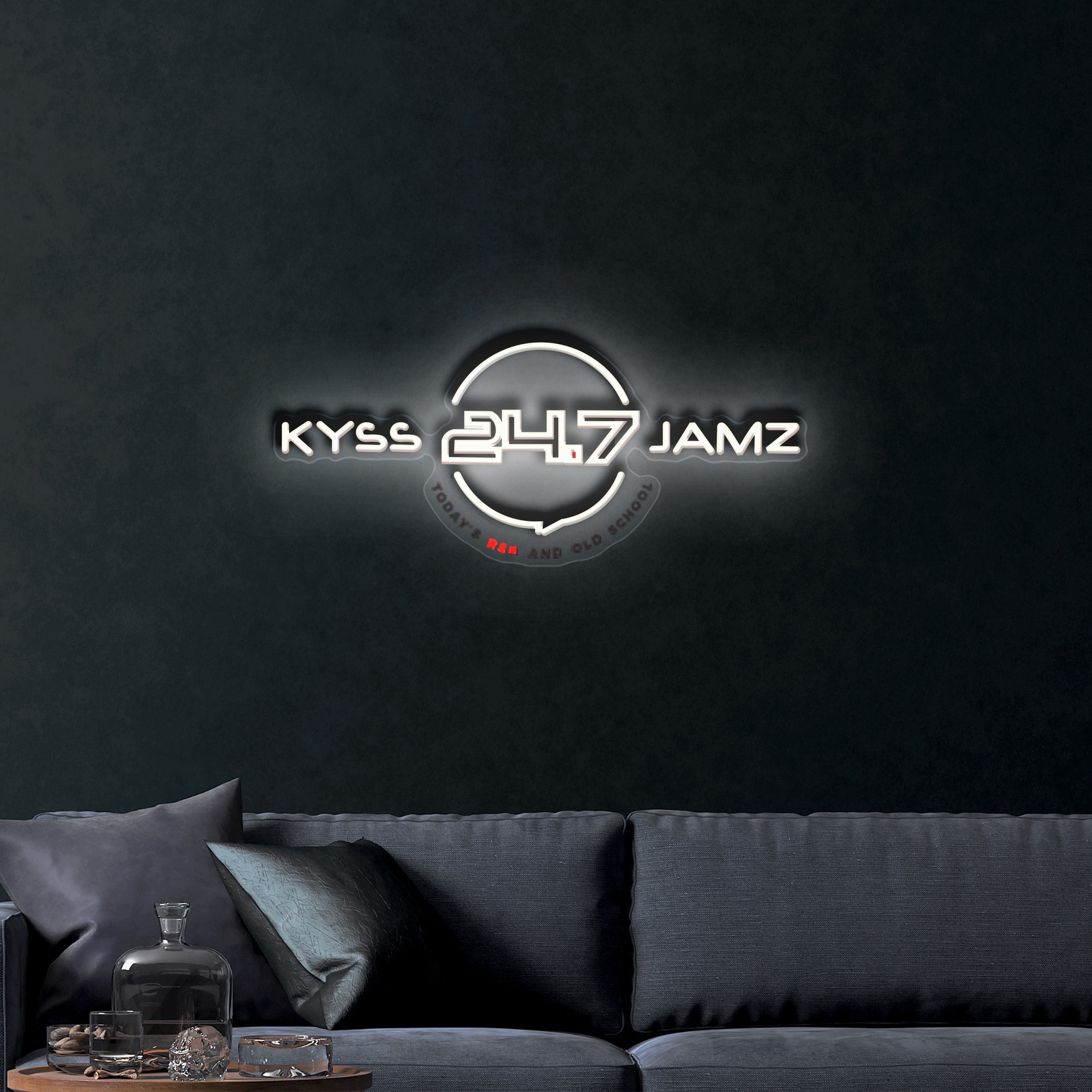 KYSS 24.7 JAMZ – Premium Neon Artwork