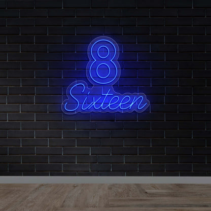 8 Sixteen – Premium Neon Artwork