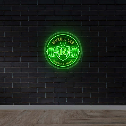 MUSCLE LAB - Premium Neon Artwork