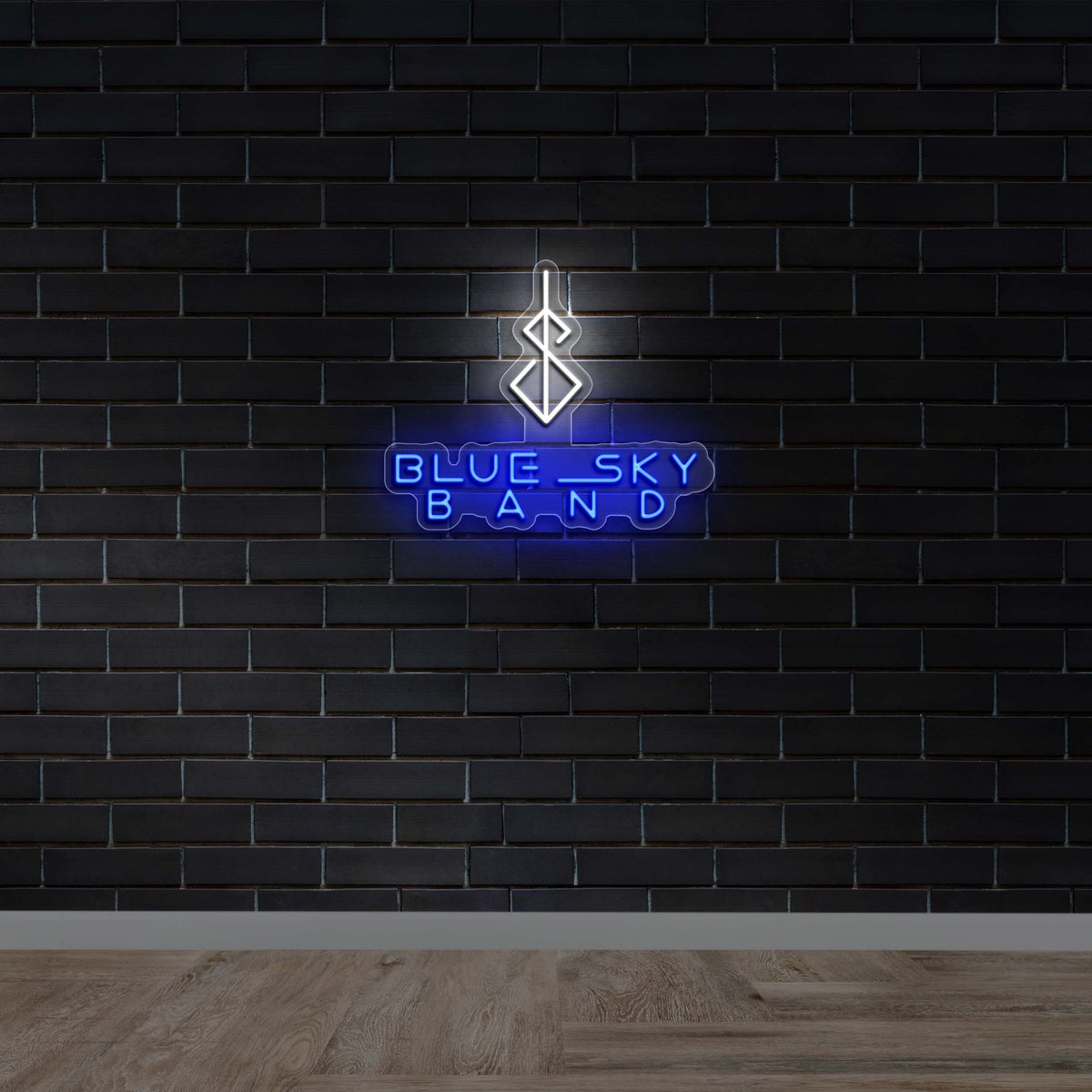 Blue Sky Band - Premium Neon Artwork