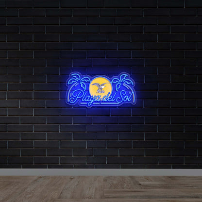 Playa Del Sol - Premium Neon Artwork
