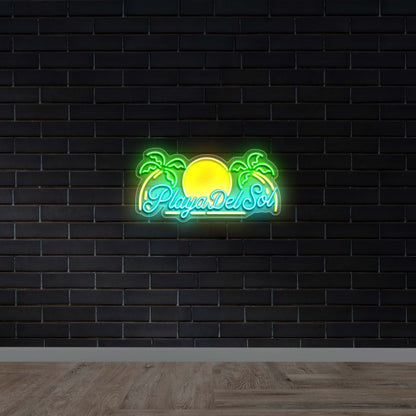 Playa Del Sol - Premium Neon Artwork