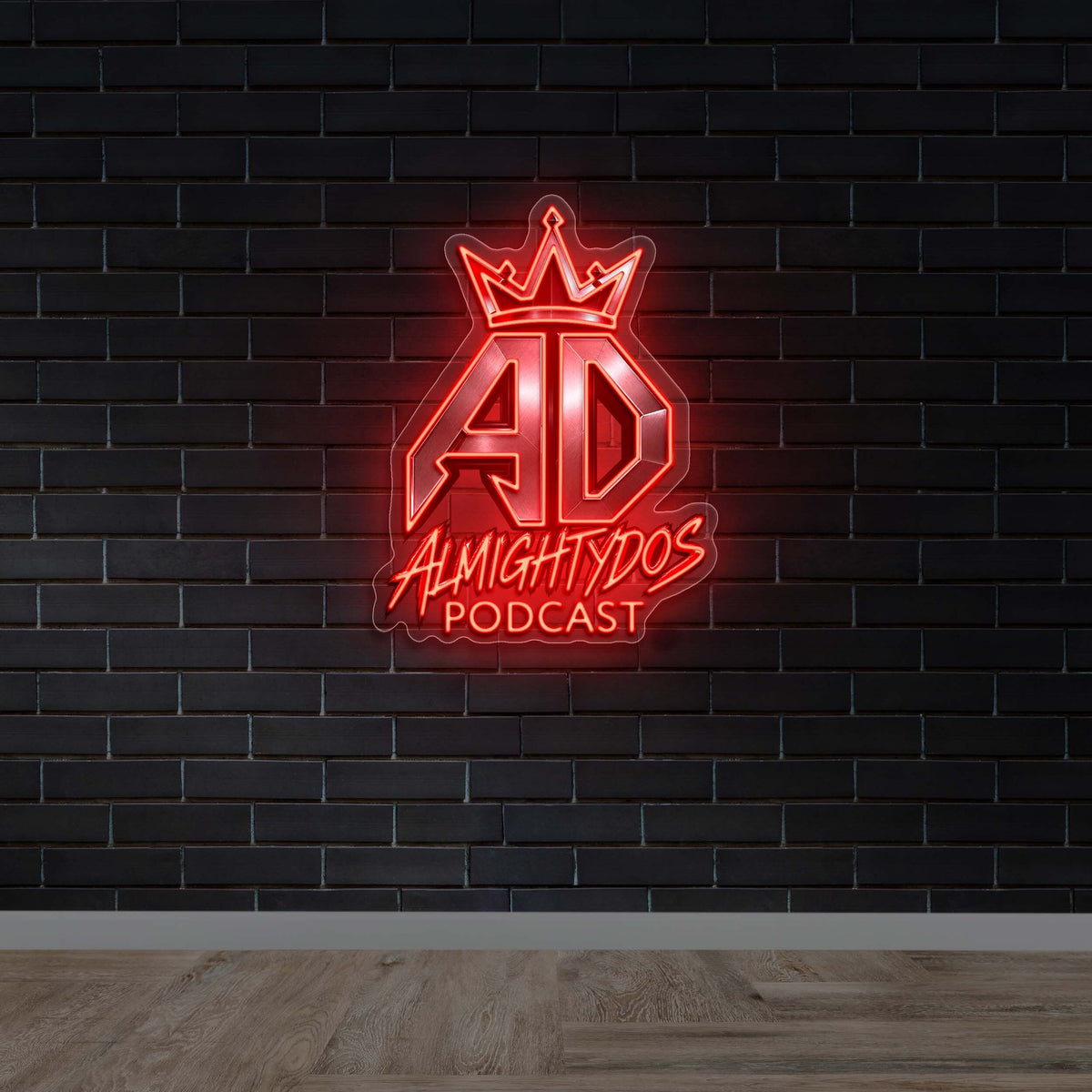 ALMIGHTYDOS PODCAST - Premium Neon Artwork