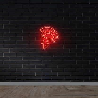 TheRommanEmpire Spartan Helmet - Premium Neon Artwork