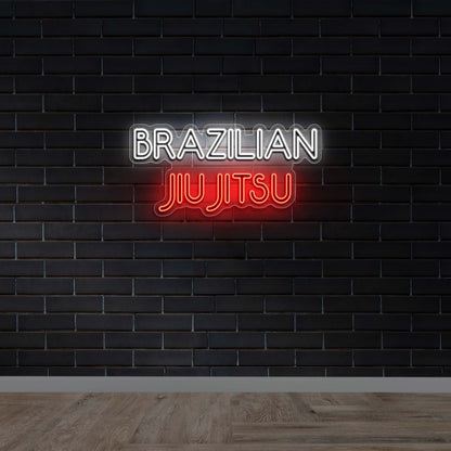 BRAZILIAN JIU JITSU - Premium Neon Artwork