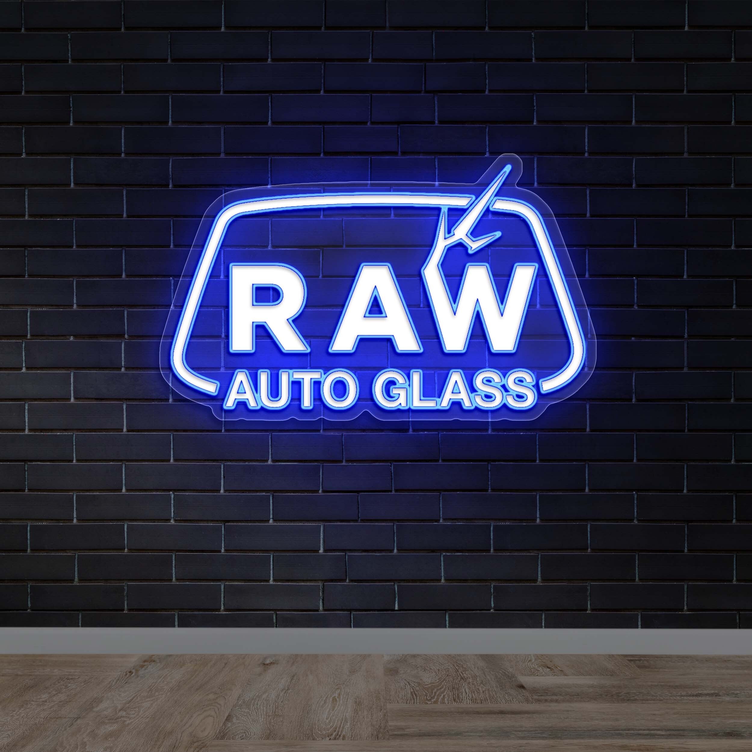 RAW AUTO GLASS - Premium Neon Artwork