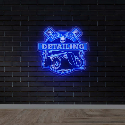 Wise Choice Detailing - Premium Neon Artwork