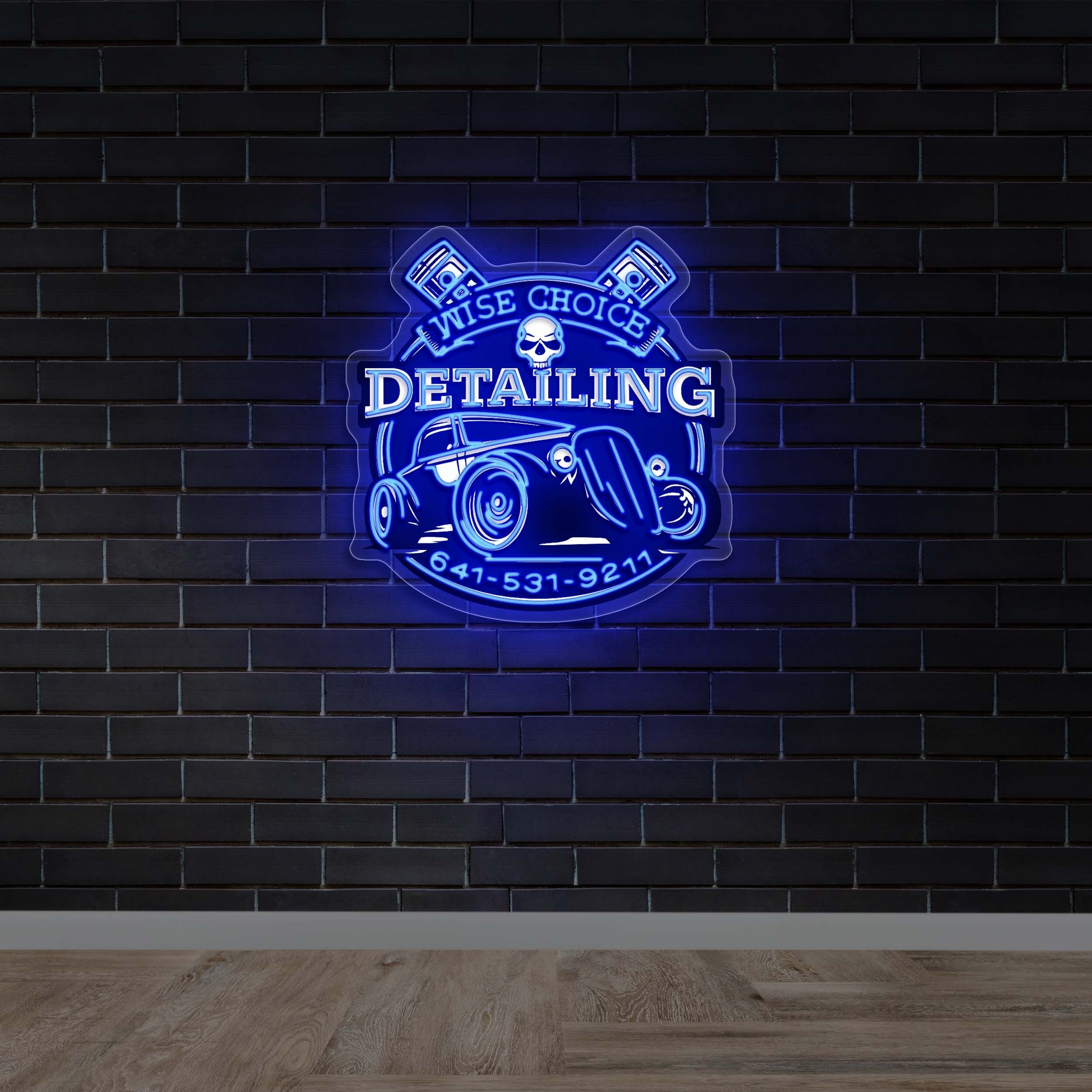 Wise Choice Detailing - Premium Neon Artwork