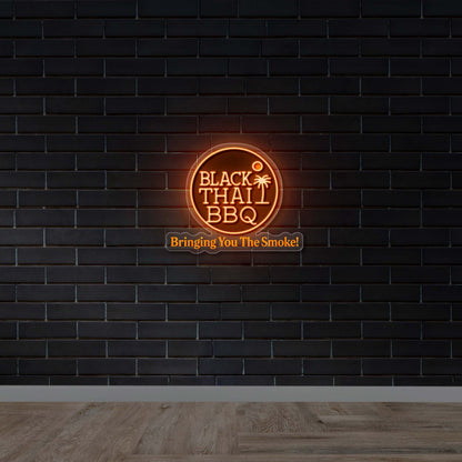 Black Thai BBQ – Premium Neon Artwork