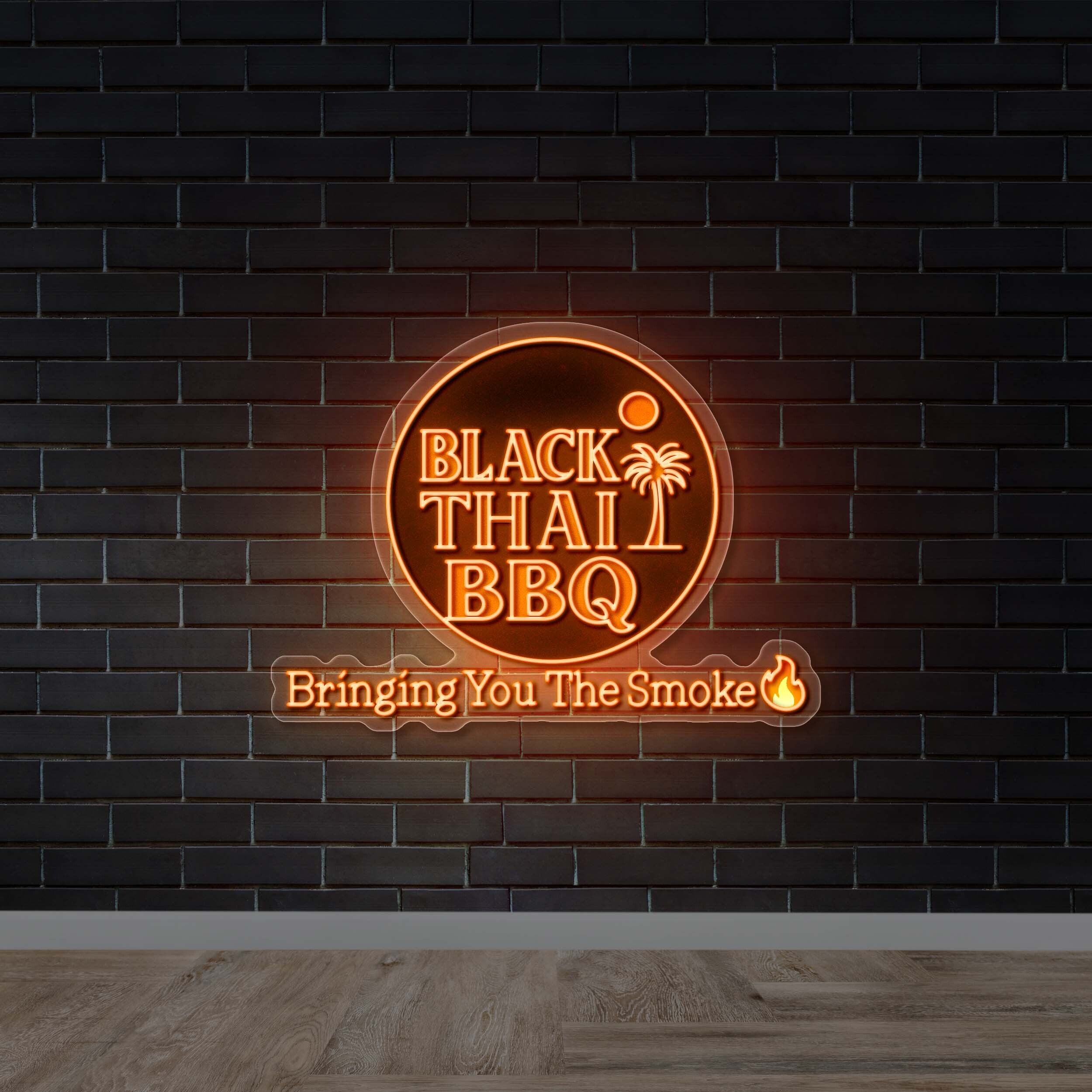 BLACK THAI BBQ | 2nd Version - Premium Neon Artwork