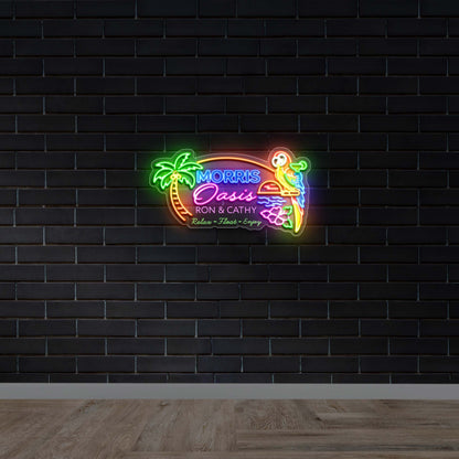 Morris Oasis - Premium Neon Artwork