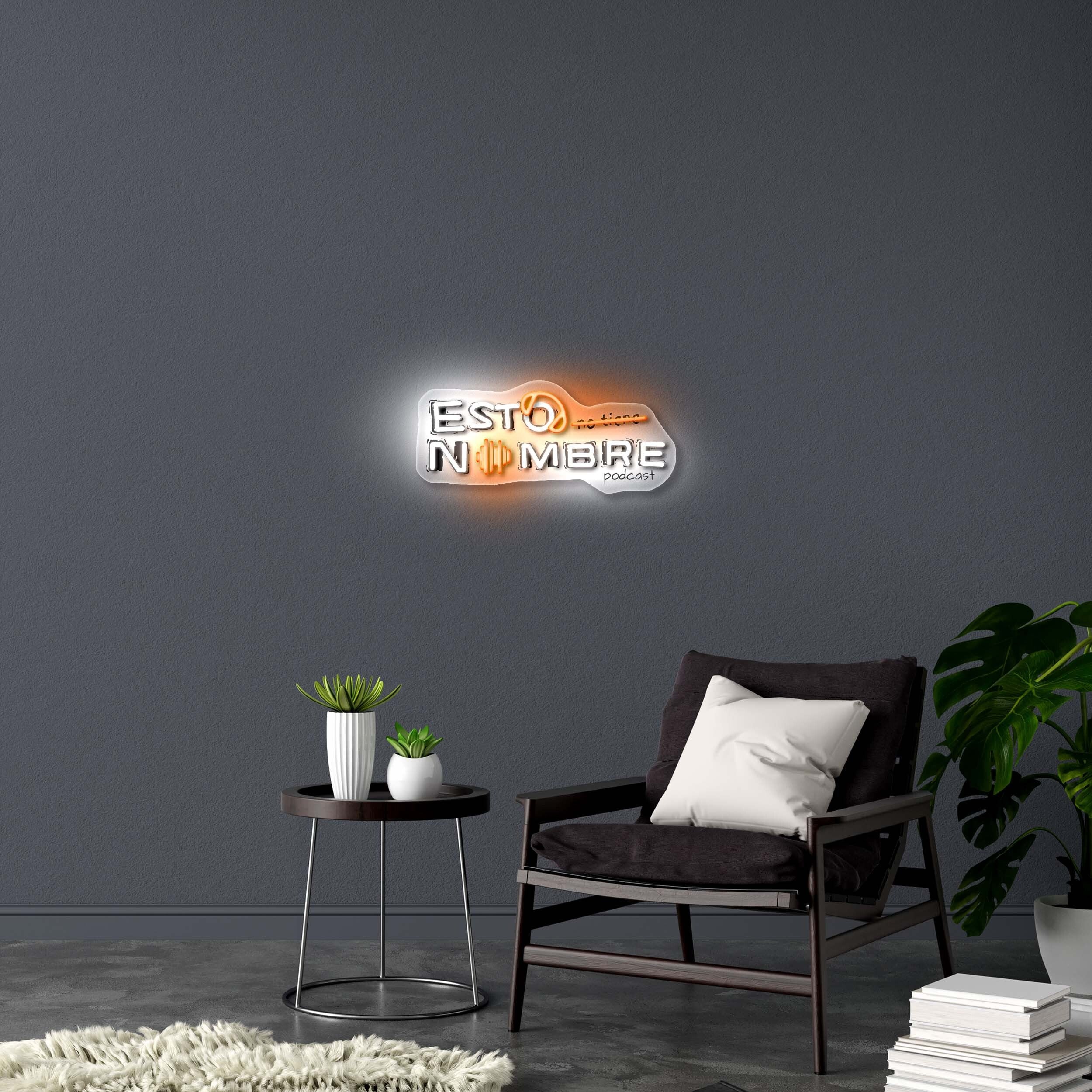 Esto Nombre Podcast - Premium Neon Artwork