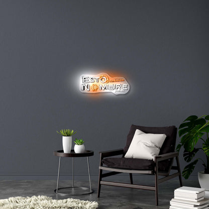 Esto Nombre Podcast - Premium Neon Artwork