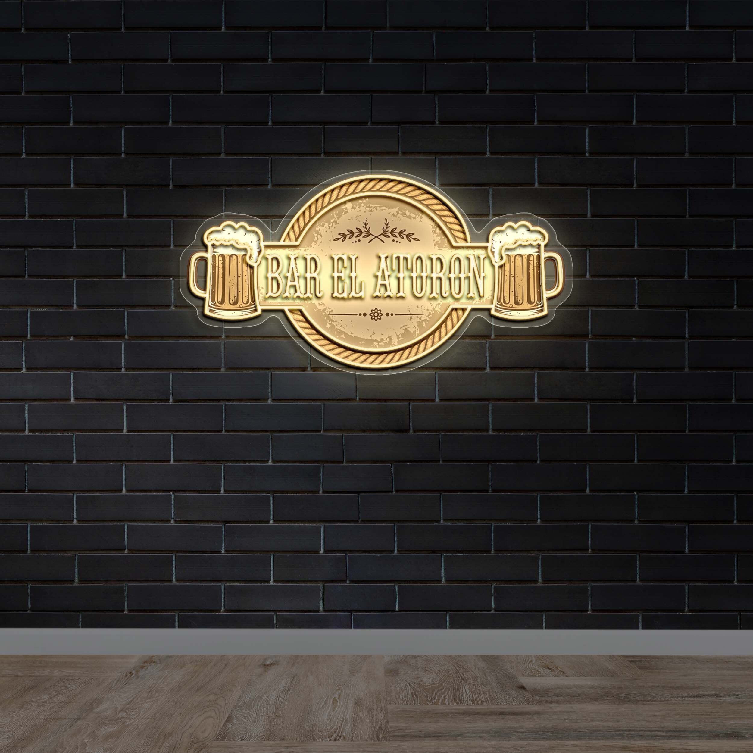 Bar El Atoron - Premium Neon Artwork