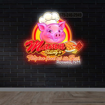 Mama Ining’s - Premium Neon Artwork
