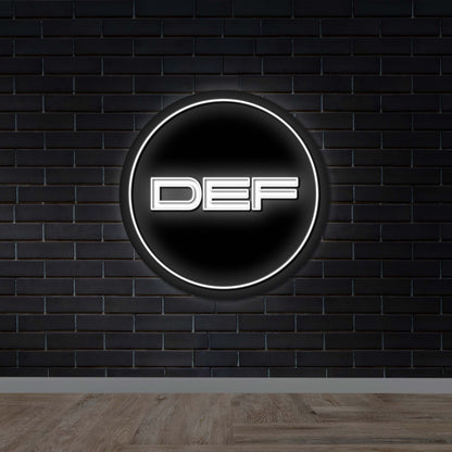 DEF - Premium Neon Artwork